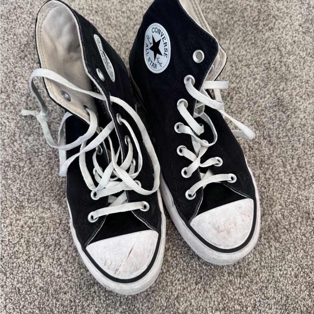 Converse Black and White High-Tops